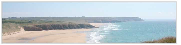 Plage de Lostmarc'h, à promximité de la maison